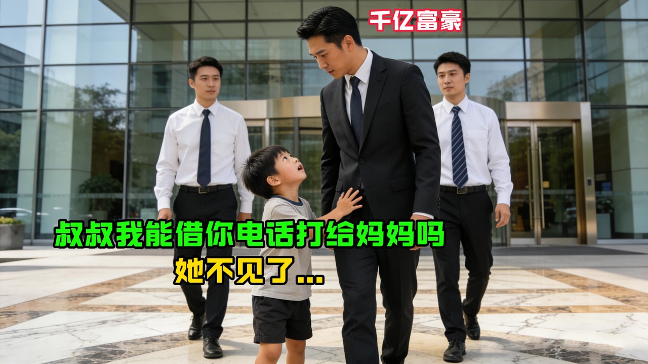 “叔叔，我能藉你電話打給媽媽嗎？她不見了…” 小男孩拉住千億總裁，當看見男孩媽媽那一刻，總裁瞬間淚崩！#感人故事 #感人壹幕 #故事分享