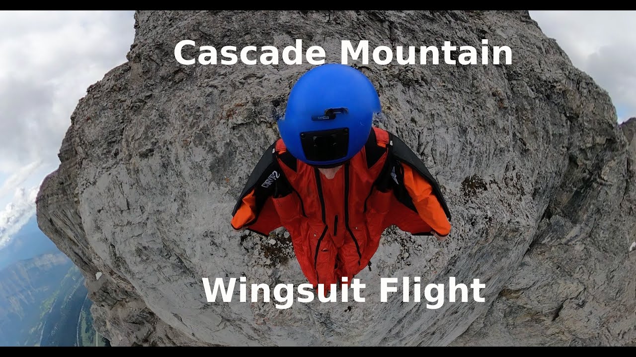 Wingsuit Flight from Cascade Mountain in Banff National Park