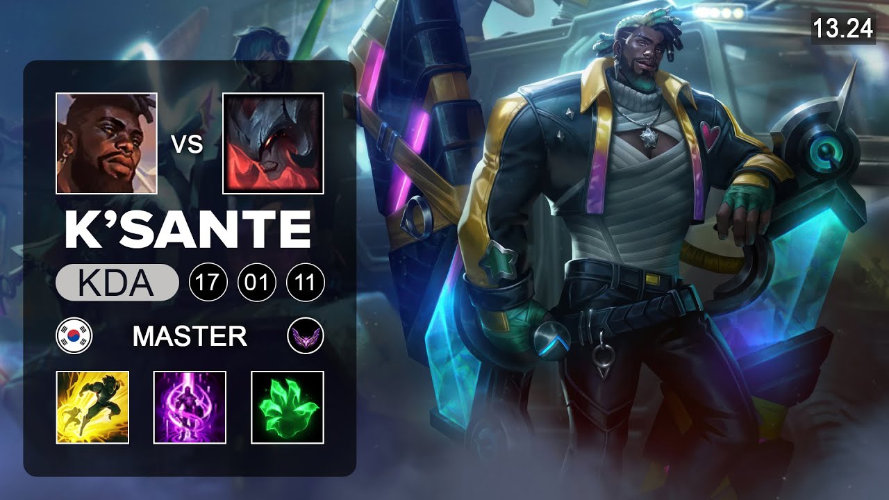 K'Sante vs Aatrox Top - KR Master - Patch 13.24 Season 13