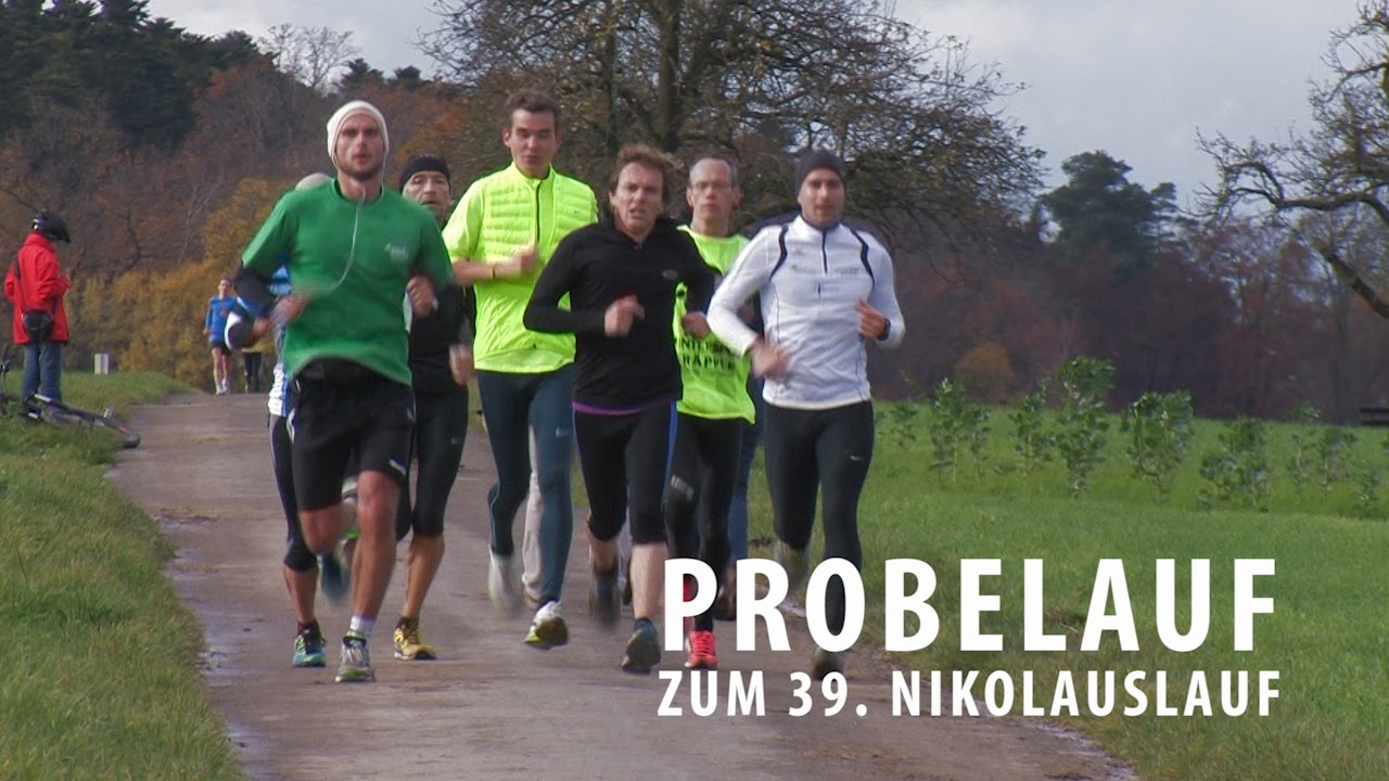 Probelauf zum 39. Nikolauslauf Tübingen