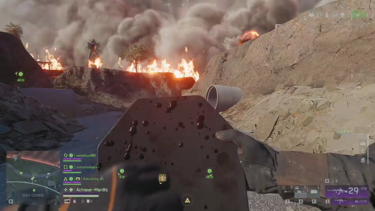 Random squad game and 1/4 of Battle Royale specialist challenge 4. (Squad kill with strike package)