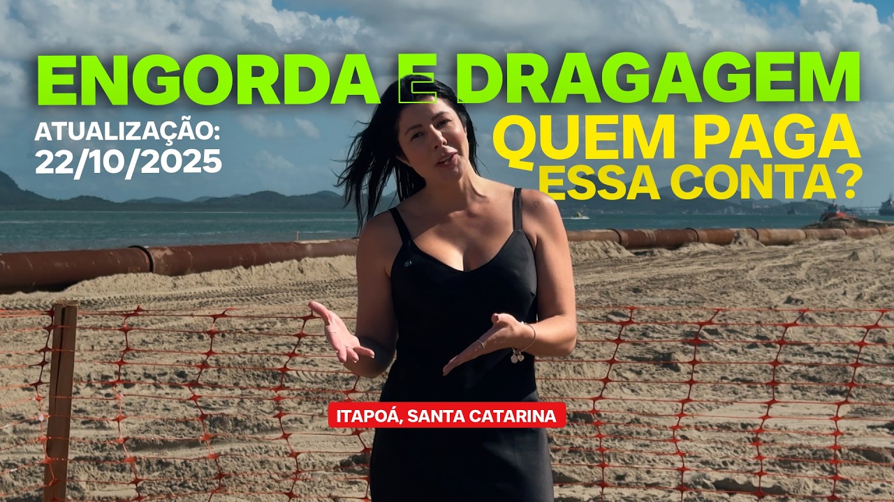 DRAGAGEM e ENGORDA em Itapo&aacute;, entenda QUEM PAGA essa conta! 🤔
