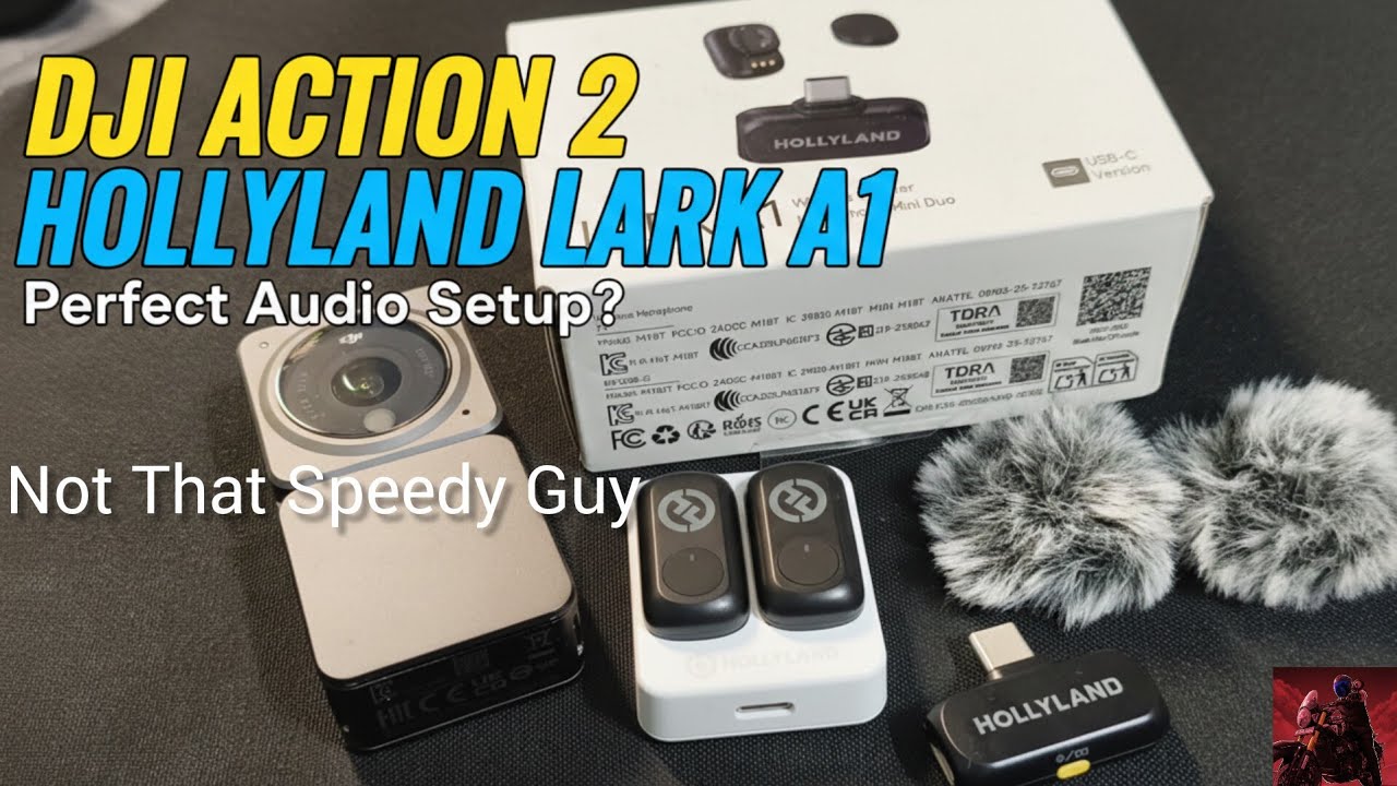 Hollyland Lark A1 with DJI Action 2 