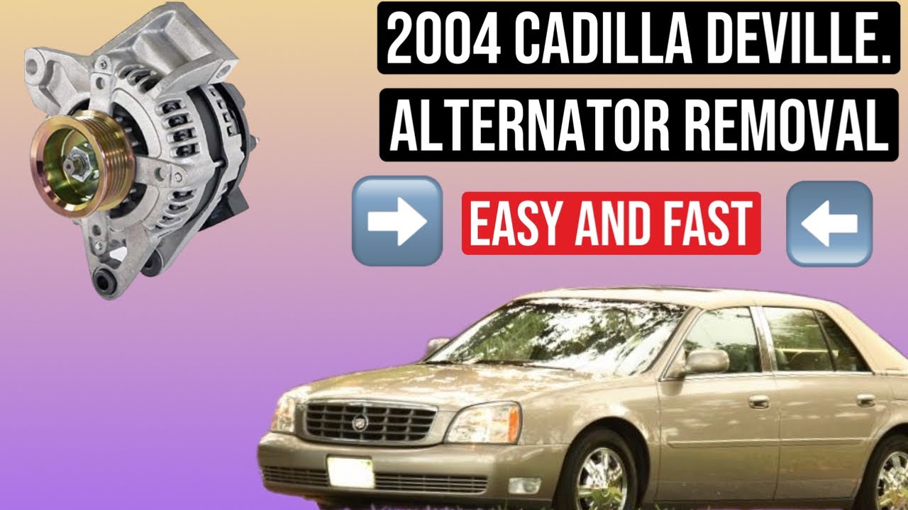 2004 cadillac deville   Alternator removal.(the easy way)