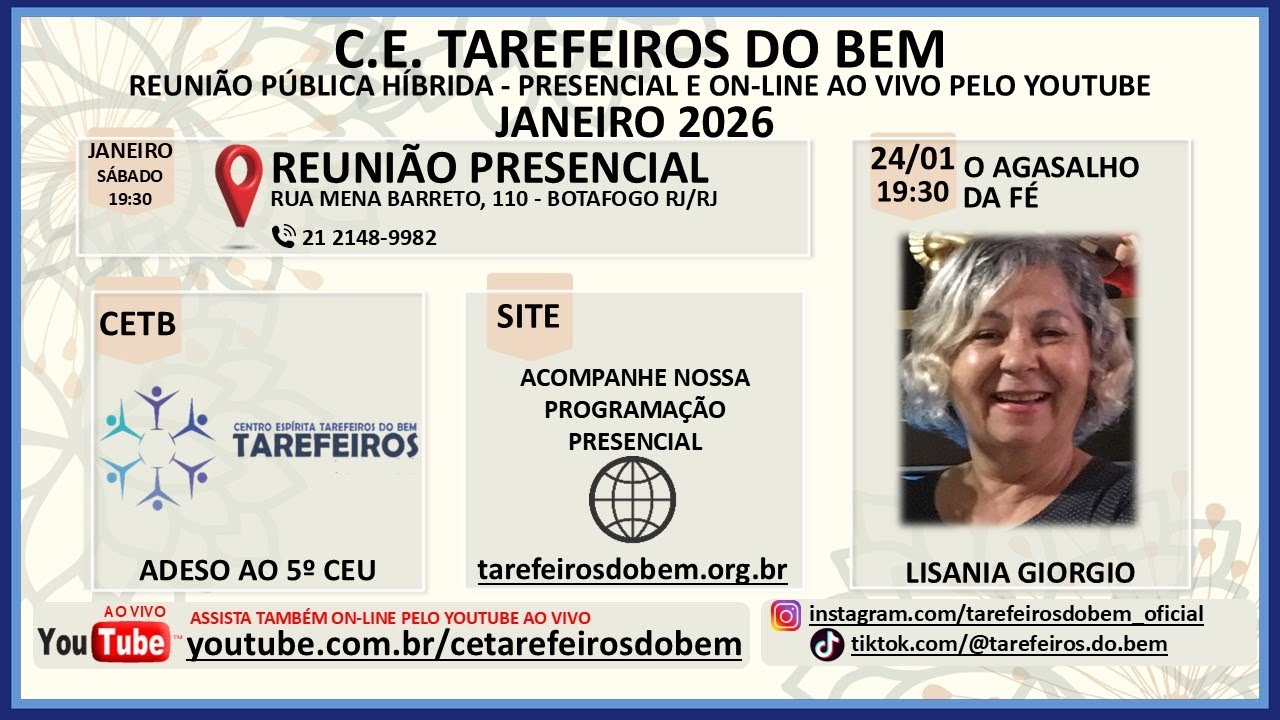 O agasalho da fé - Palestrante: Lisania Giorgio