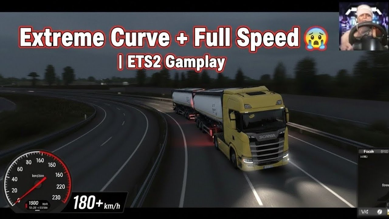 Extreme Curve + Full Speed 😨 | ETS2 Gameplay