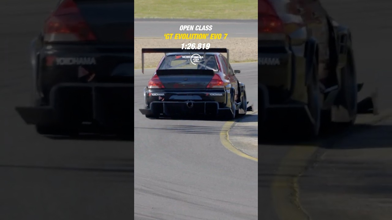 Mitsubishi Evo 7 wins WTAC 2025 OPEN Class! Darren Bishop / GT Evolution set a 1:26.8  🏆