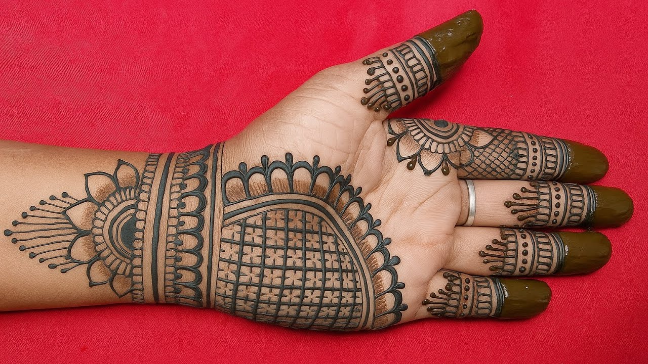 New mehndi design front hand | easy simple mehndi | stylish easy mehndi design | mehandi | mehndi