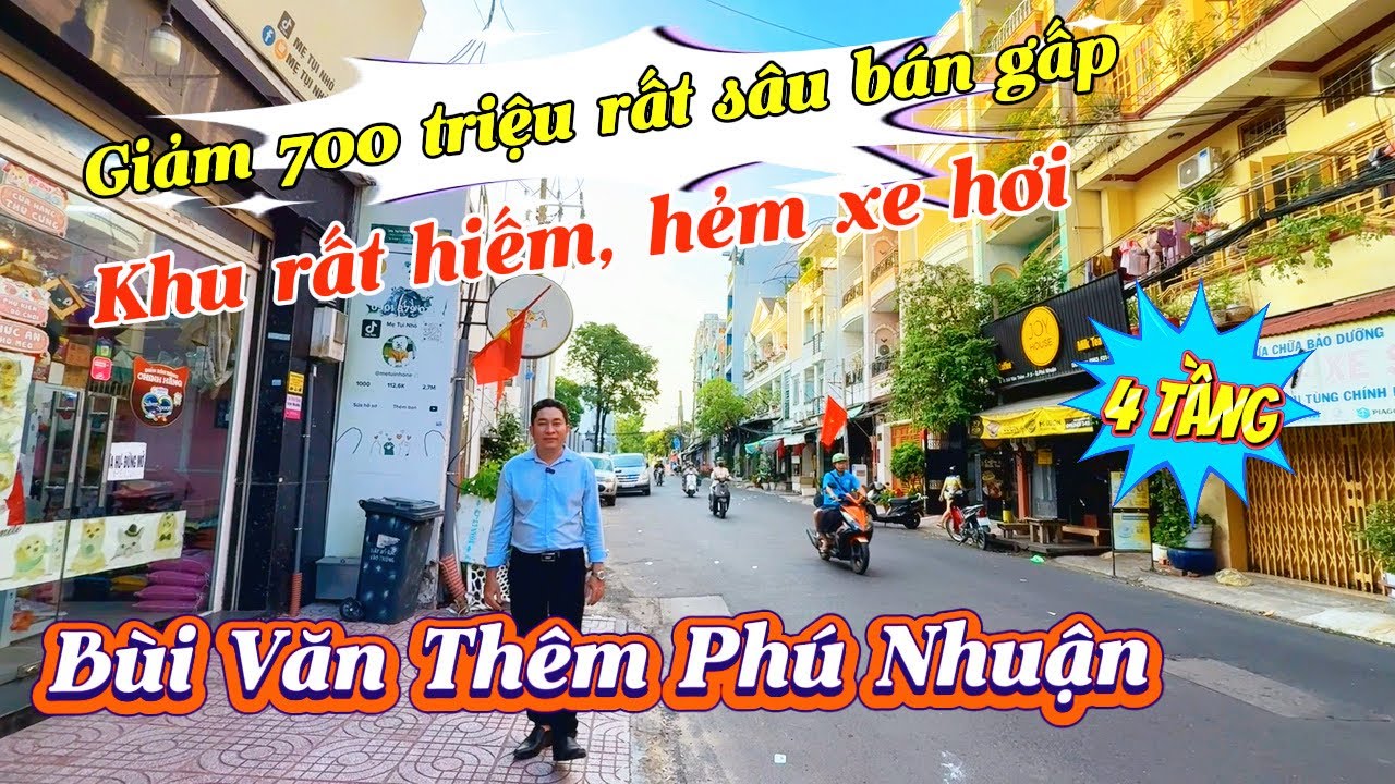 Giảm giá 700 triệu. Quá tốt. Khu k có nhà bán. Phú Nhuận Bùi Văn Thêm. Gần sân bay. Hẻm xe hơi