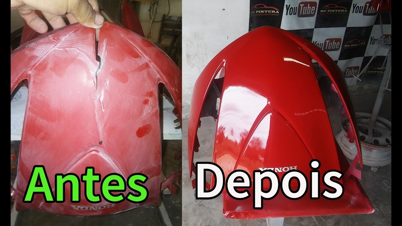Pintura em moto biz, reforma em plásticos quebrados,tirando duvida ! Parte 1
