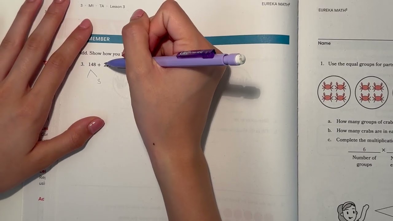 **Эврика, математика в квадрате**, 3 класс, модуль 1, тема A (уроки 1&ndash;5) | #mathwithaubrey #homework