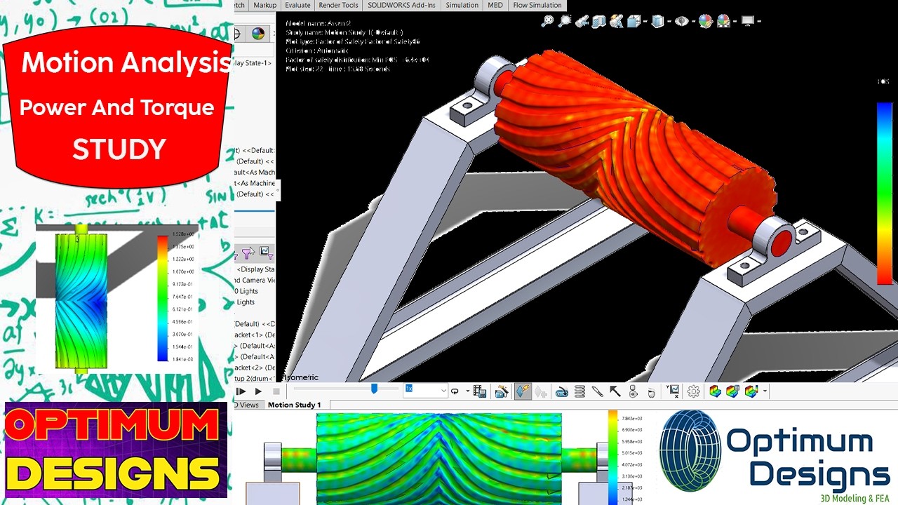 SolidWorks Tutorial ~ How to calculate Motor Torque and Power in 