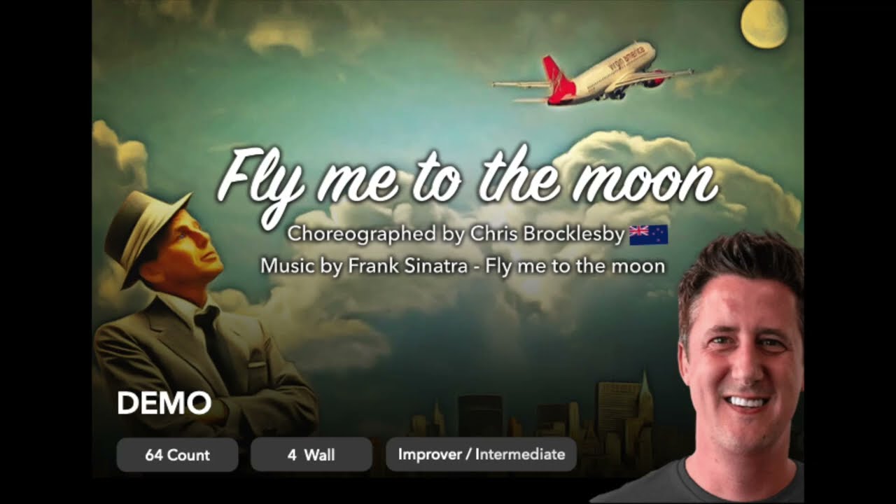 Fly me to the moon - Line Dance (Demo)