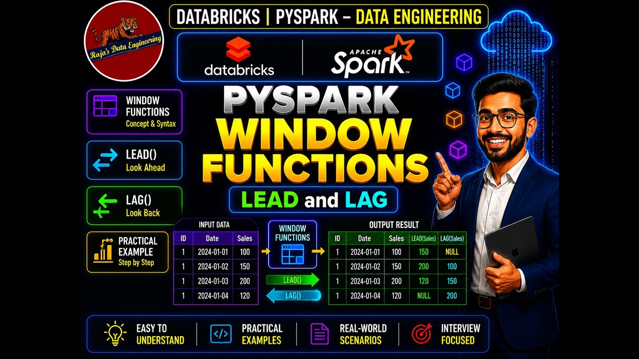71. Databricks | Pyspark | Оконные функции: опережение и задержка