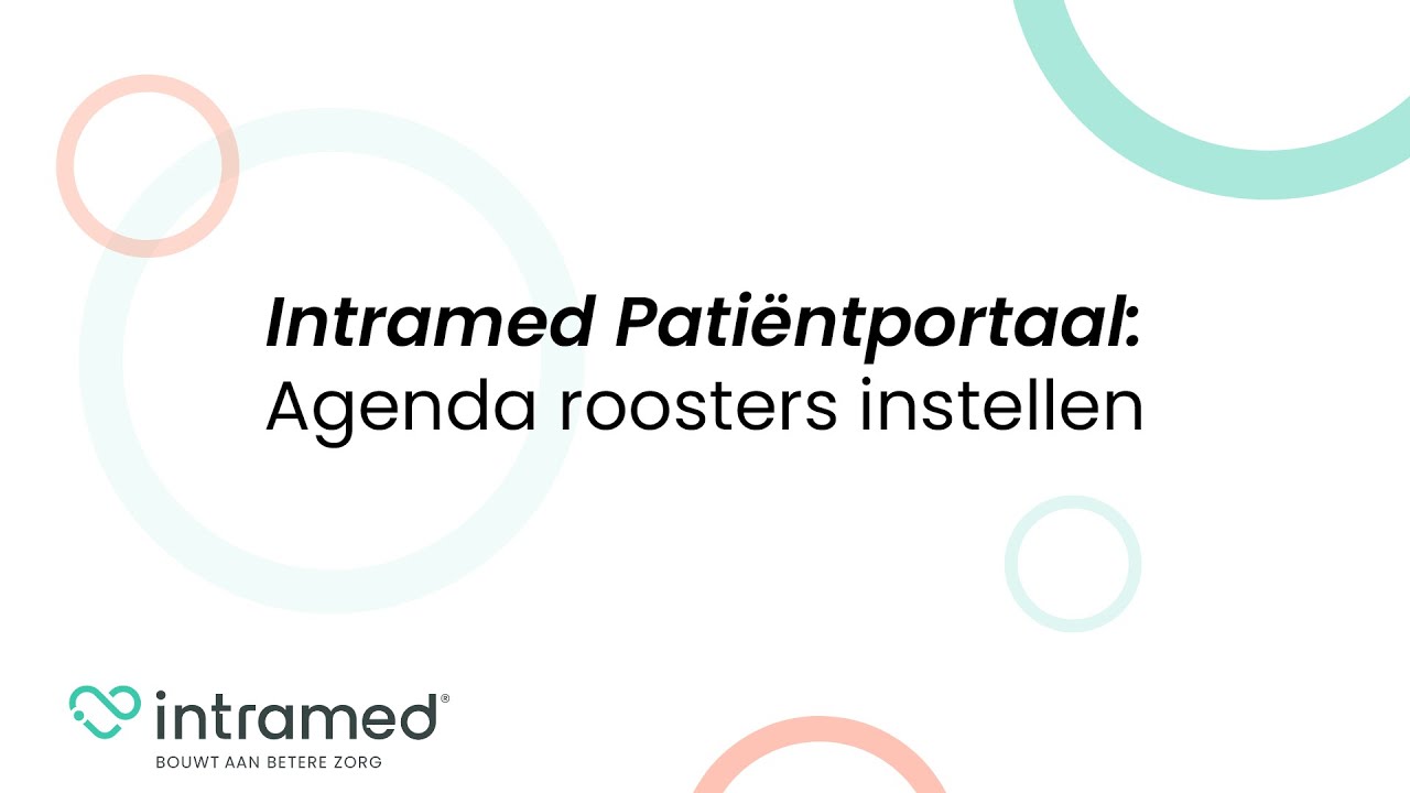 Patiëntportaal: Agenda roosters