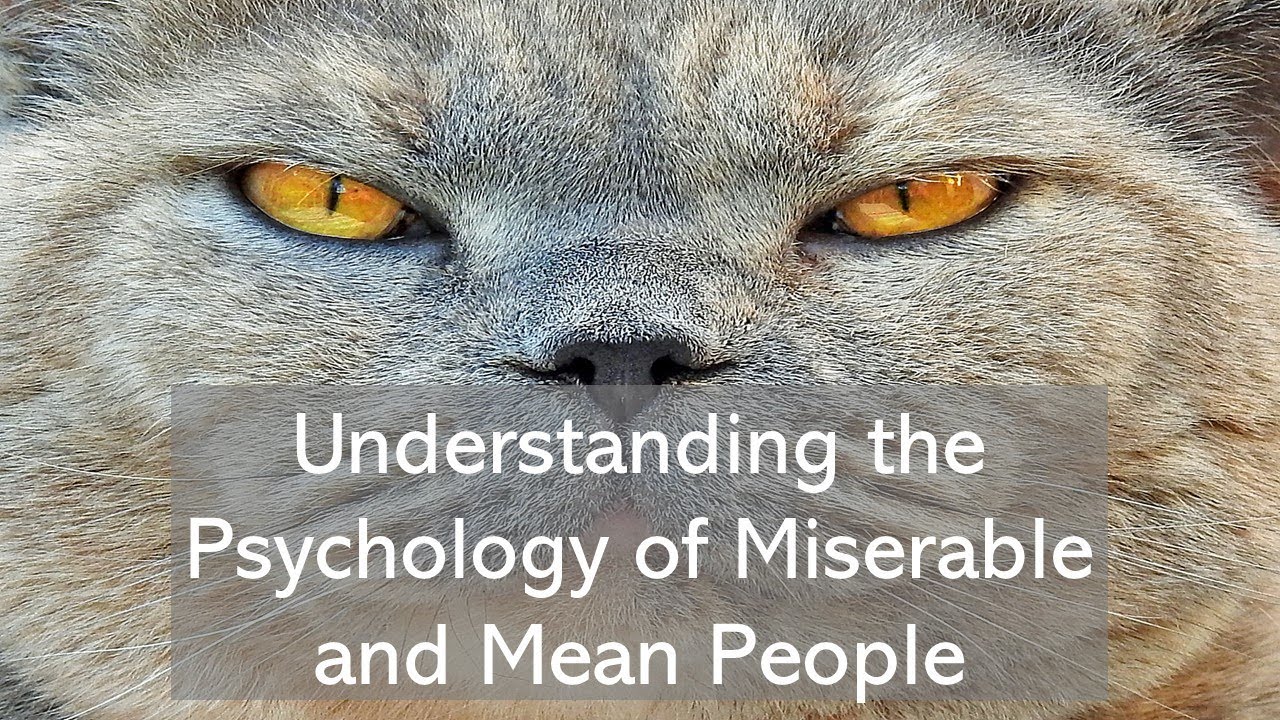 Understanding The Psychology of Miserable and Mean People