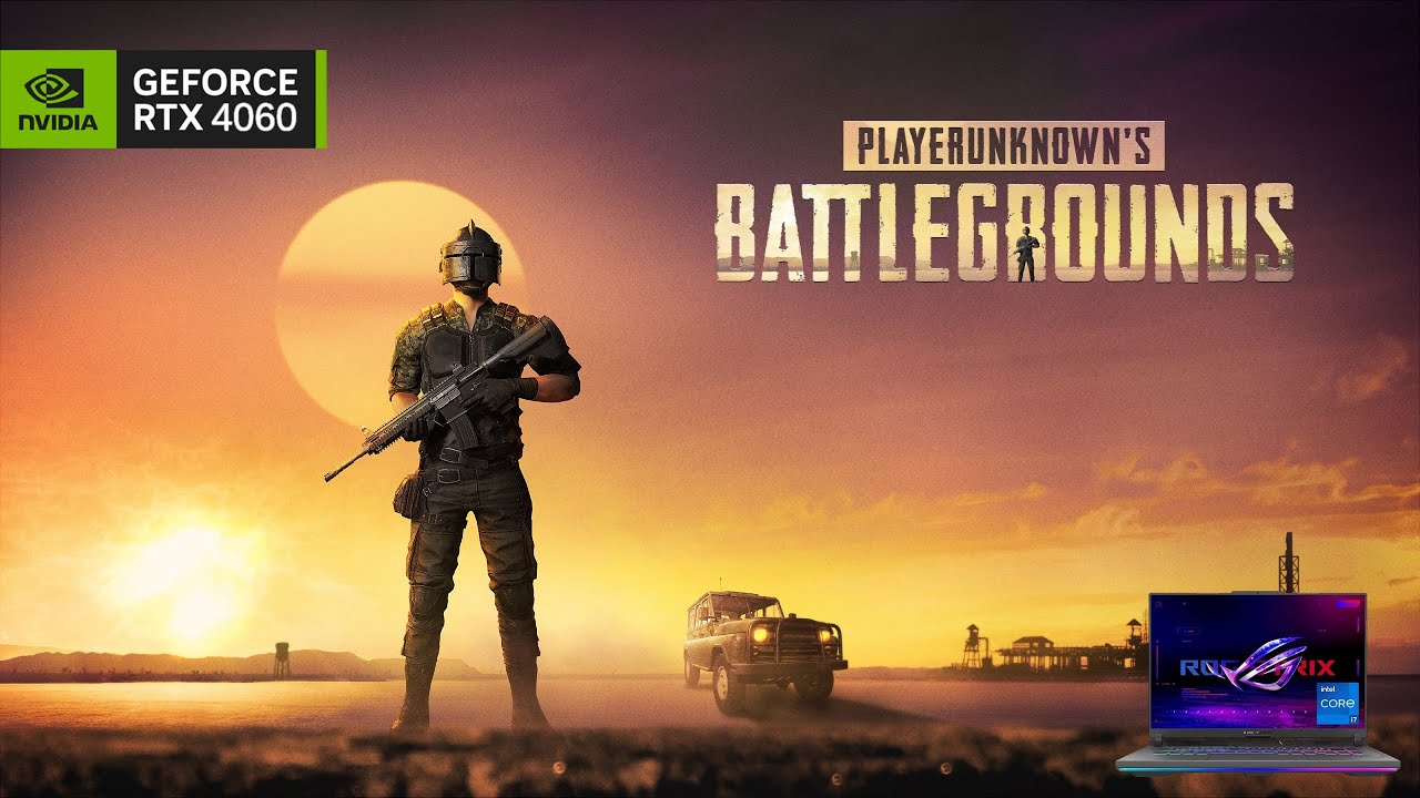 PUBG:Battlegrounds (Erangel Classic Returns) | ASUS Rog Strix G16- RTX 4060 8GB QHD (Benchmark Test)