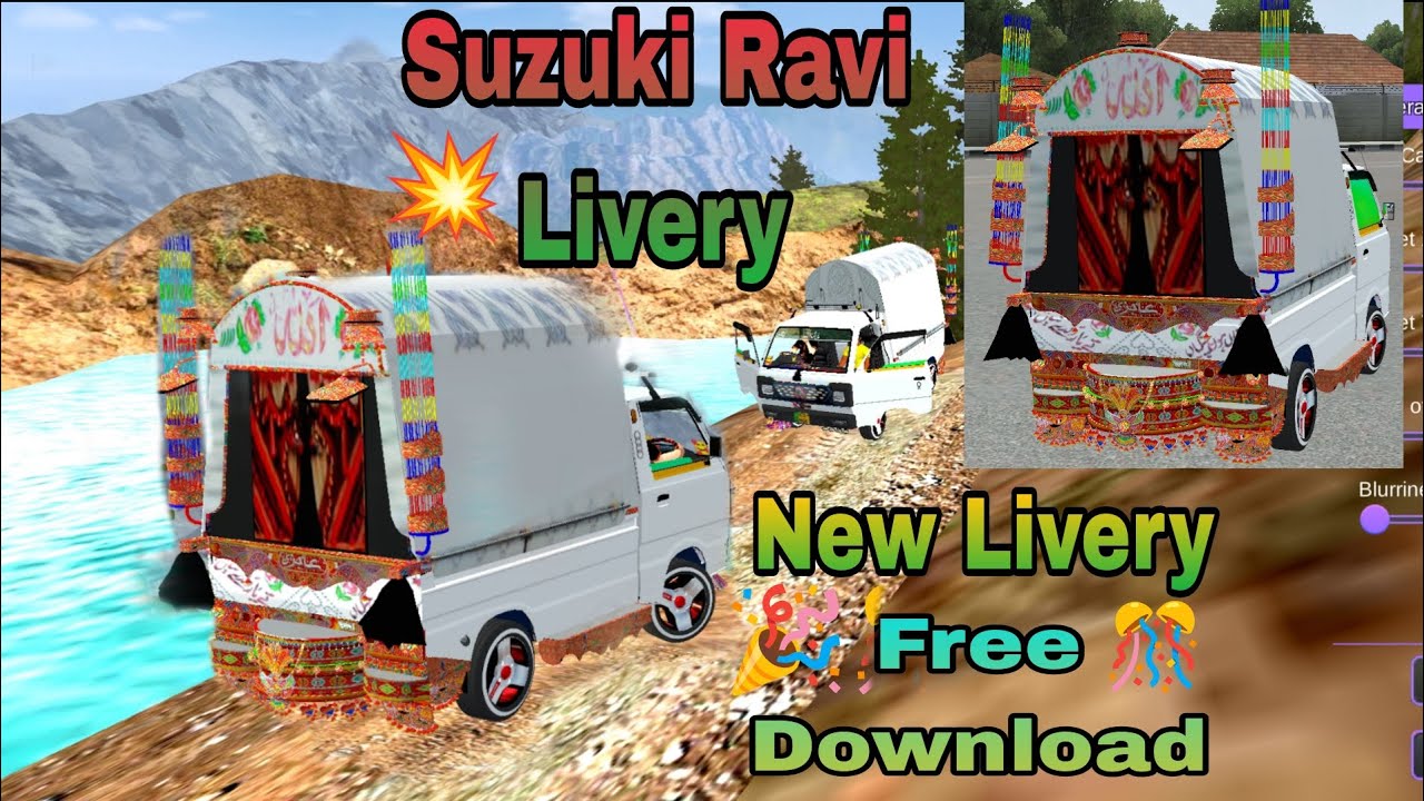 Bus Simulator Indonesia Suzuki Ravi Livery Free Download Javed Pak Mods 