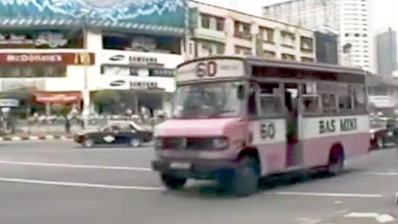マレーシア･ＫＬのミニバス（1993～99）Old Mini Bus in KL - Malaysia　Bas Mini Kuala Lumpur