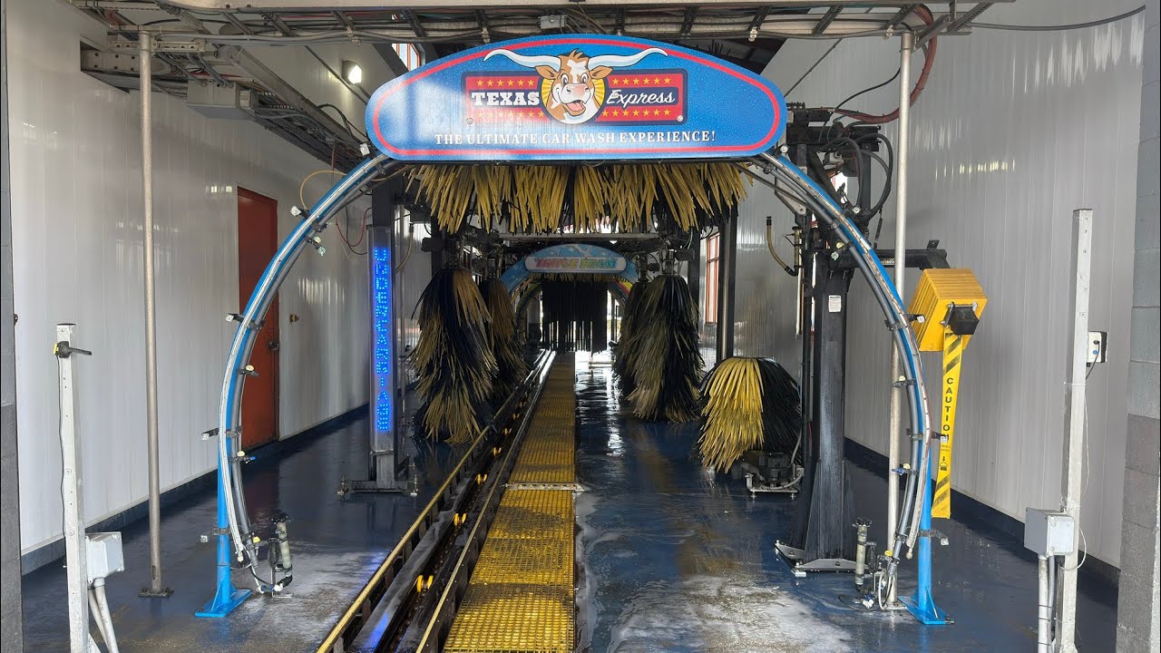 Texas Express Car Wash 2025 Revisit Spring TX Site (Outside View) MacNeil Equipment 4K