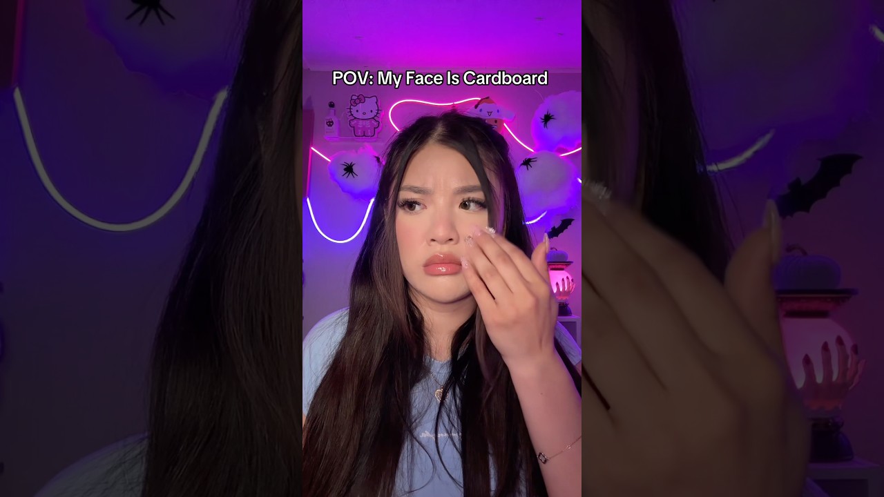 My Face Is Cardboard 📦 #asmr #shorts