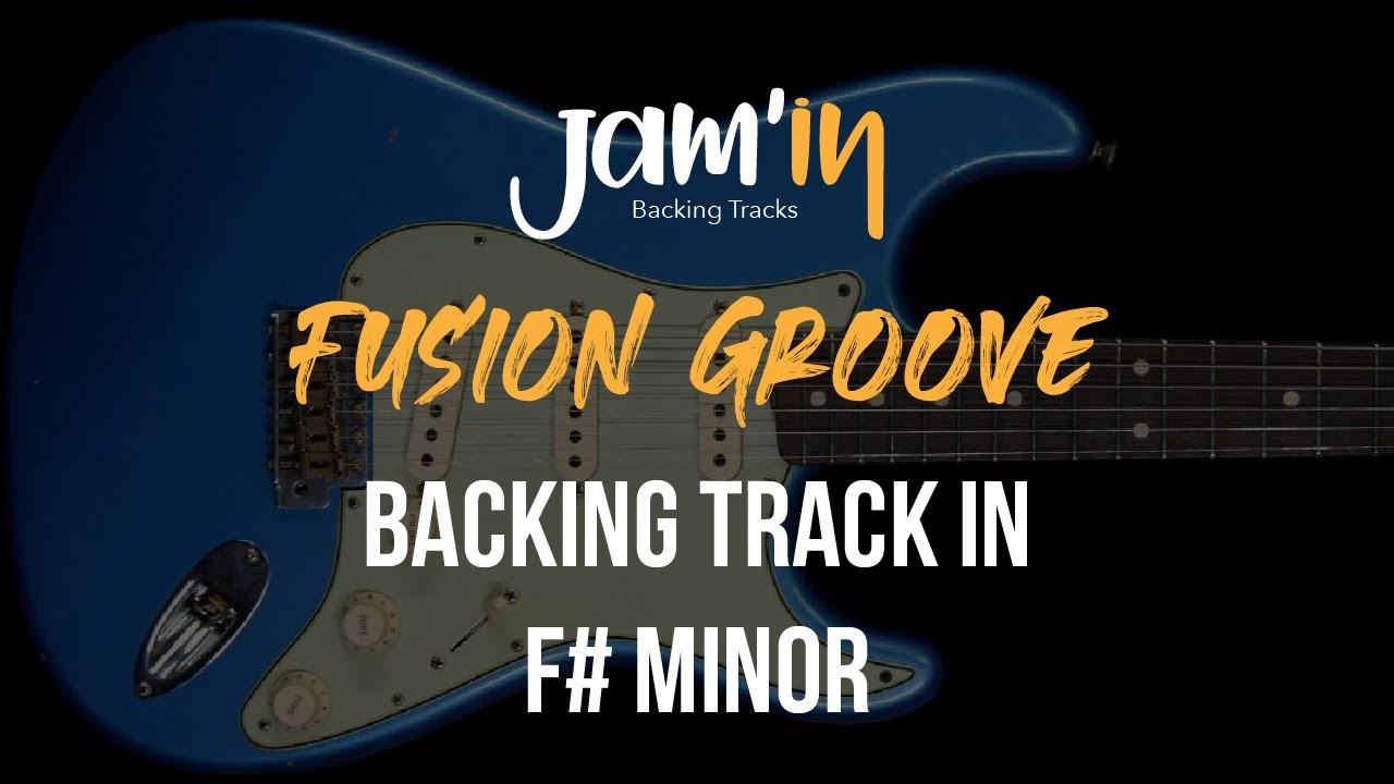 Fusion Groove Guitar Backing Track in F# Minor