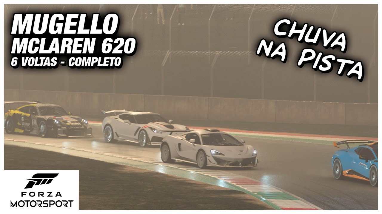 McLaren 620 em Mugello na Chuva - Forza Motorsport 2023 Gameplay [020]