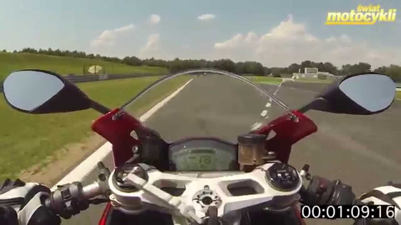 Ducati 899 Panigale onboard Tor Poznan