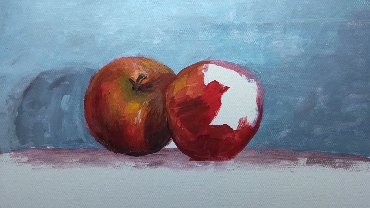 تدريب على استنساخ الفاكهة والطبيعه الصامته (still life)