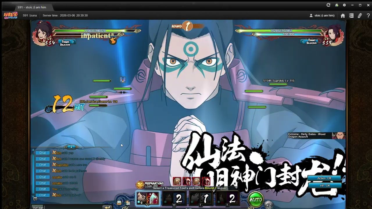 Jamaicangamer Vs Superskitz Spacetime Finals Naruto Online EN