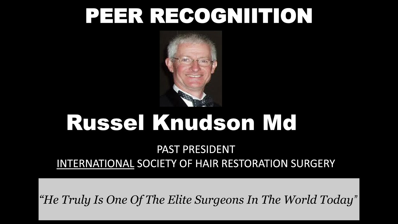 Peer Hair Transplant Testimonial By Dr. Knudson For Dr. Ron Shapiro