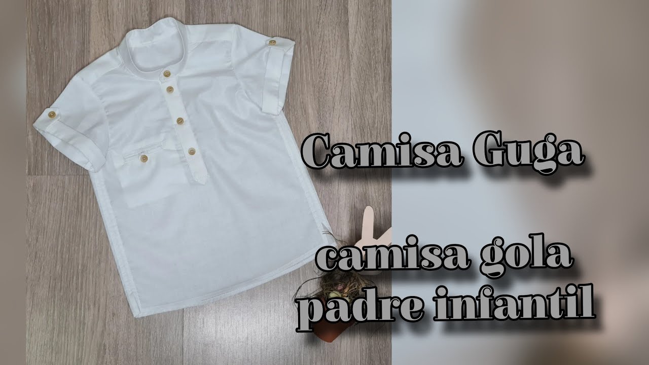 Camisa Guga - camisa infantil gola padre