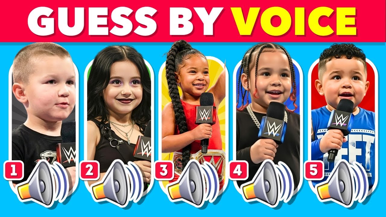 99% WWE Fans Fail This Voice + Baby Version Challenge 👶🔥