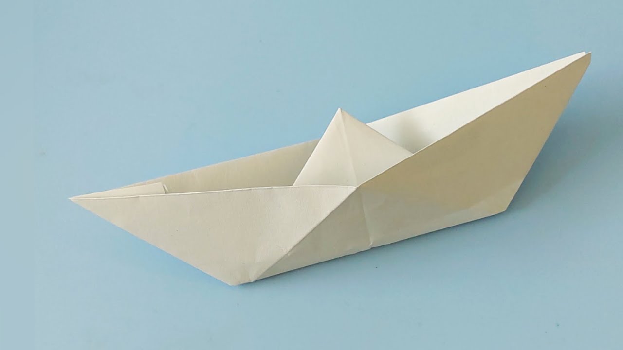 Boot falten aus Papier | Papierboot falten | Origami Schiff falten DIY