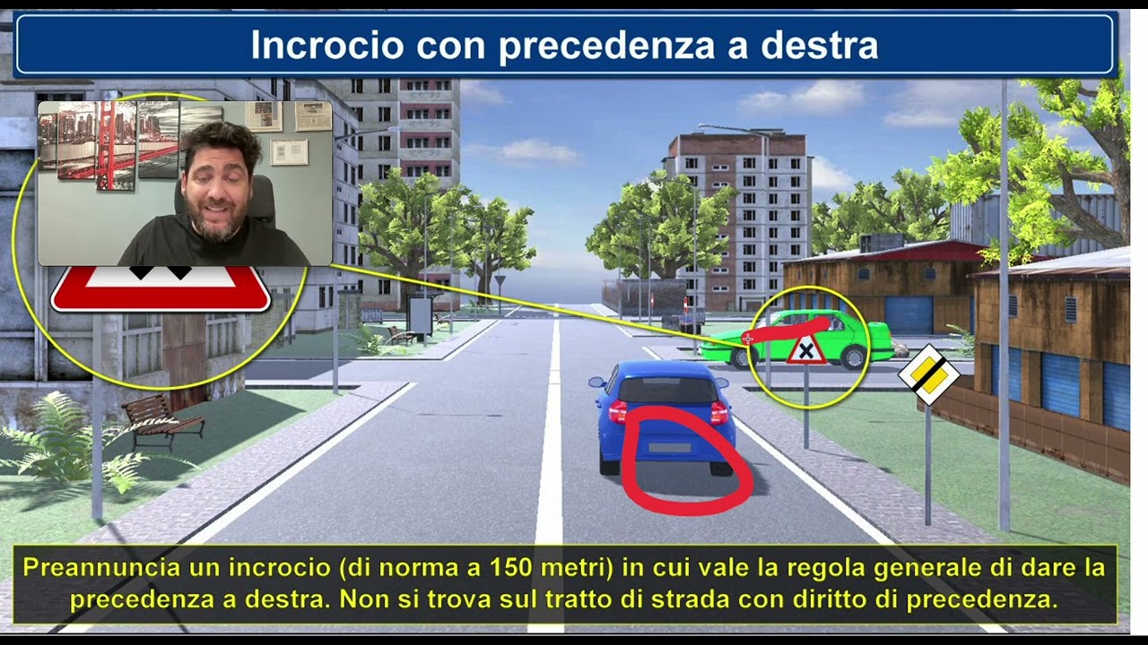 Intersezione con precedenza a destra