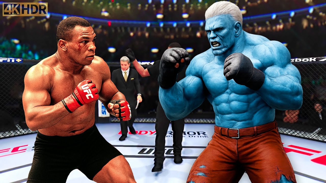 TRUE Mike Tyson vs. Blue Monster Fighter | EA Sports UFC 5