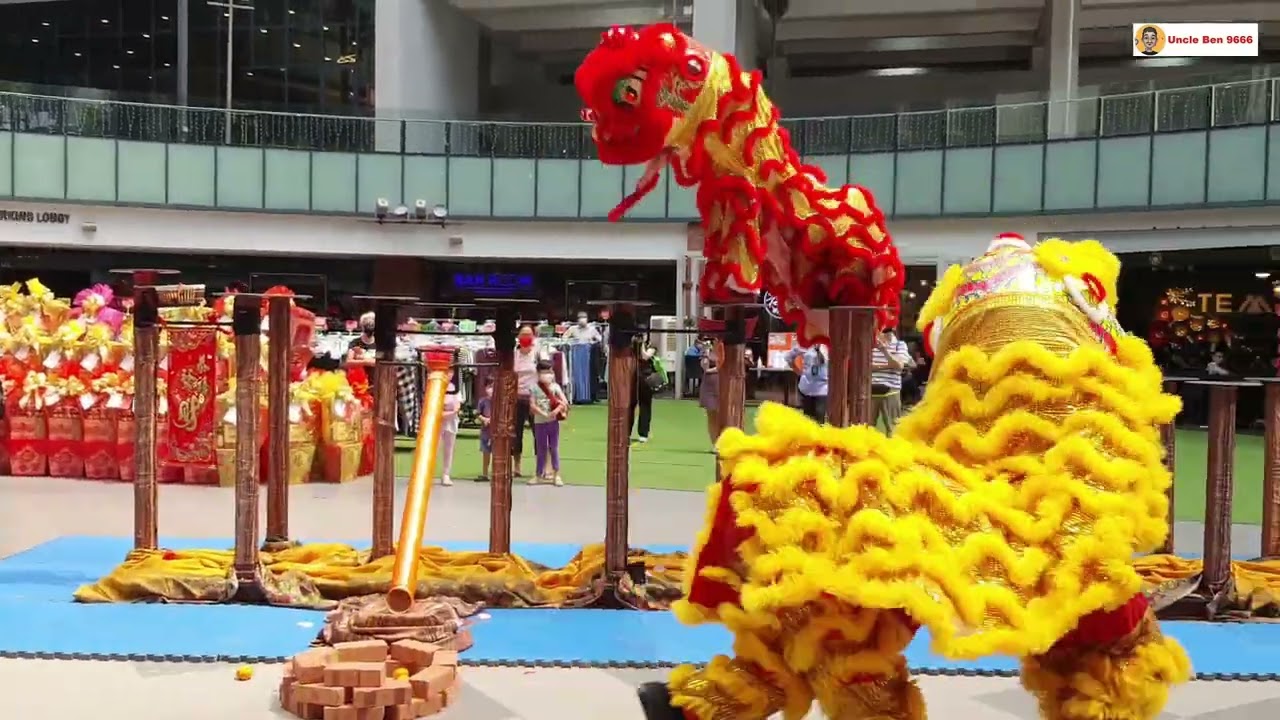 2022農曆新年庆典高桩舞狮表演 @ KL Gateway Mall #少林五祖