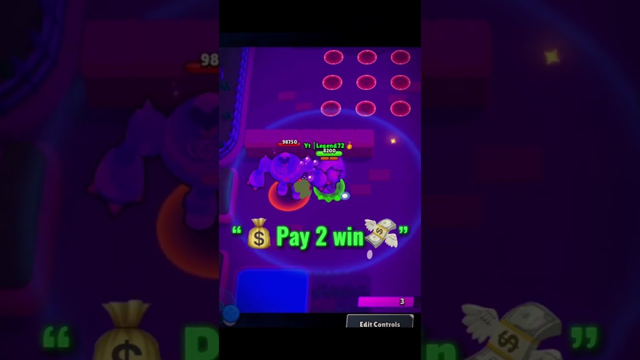Pay2win 💸vs free2play☠️ | #brawlstars #fyp #viralvideo #edit #free2play #pay2win