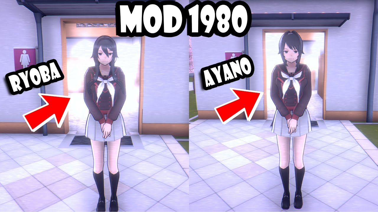 COMO JUGAR como AYANO en el MODO 1980 || YANDERE SIMULATOR BUGS #6