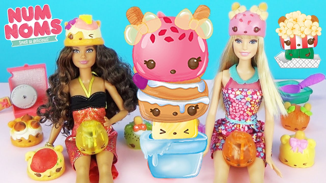 NUM NOMS Series 2 Игровые наборы Распаковка фигурок Сюрпризы Играем Барби Ням Ням Toys Surprise