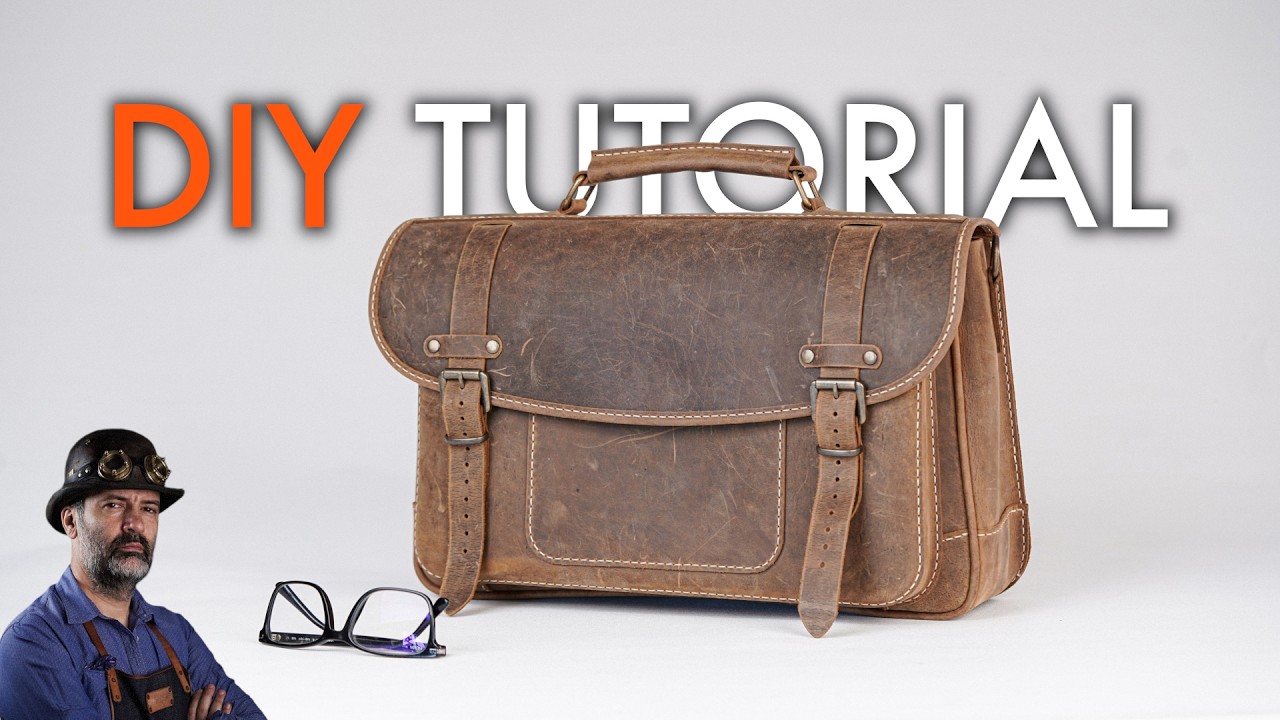 Как сшить кожаный портфель