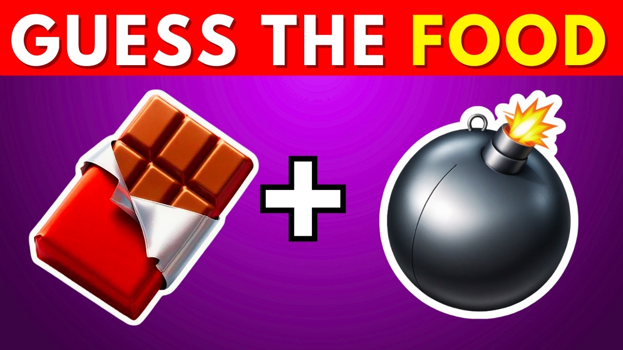 Guess The FOOD By Emoji  Hard Food Quiz Challenge
