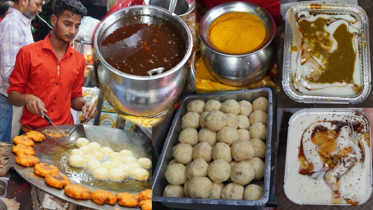 RDC Famous Dahi Bhalle, Matar Tikki, Dryfruit Gujiya & More || Ghaziabad Street Food