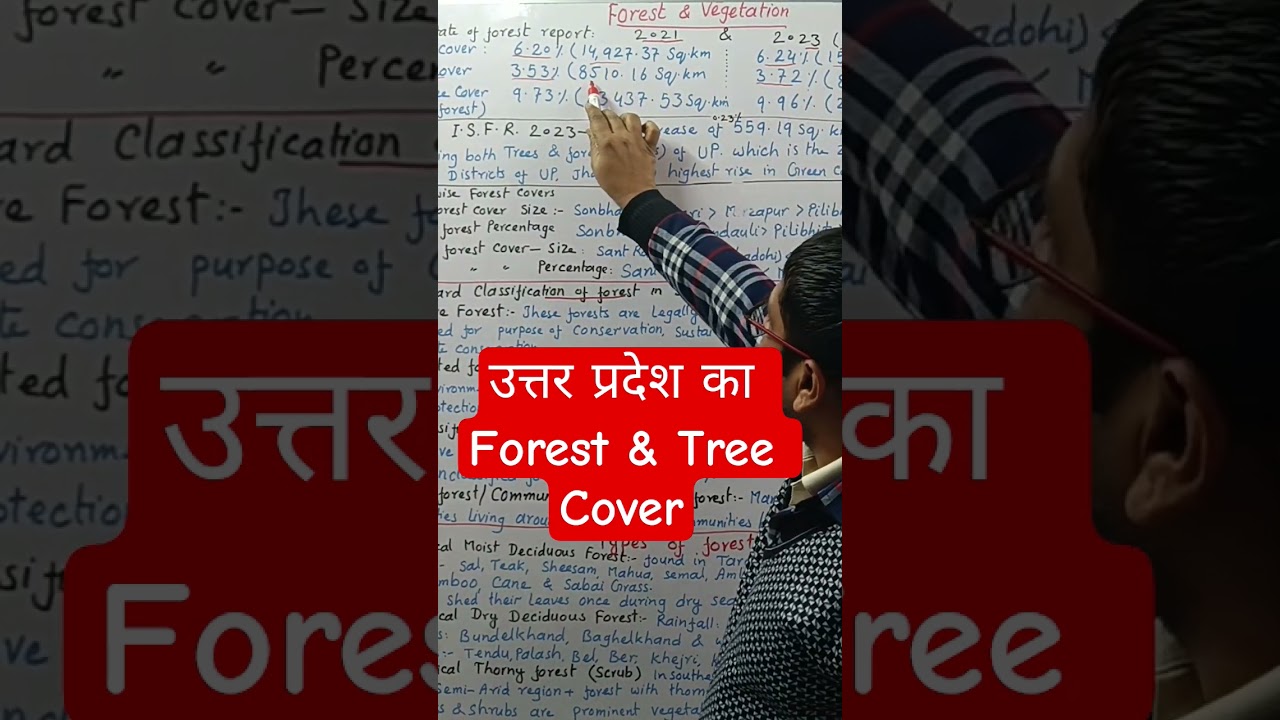 UP में वन और वृक्ष क्षेत्र कितना है? 🌲 | UP Geography.