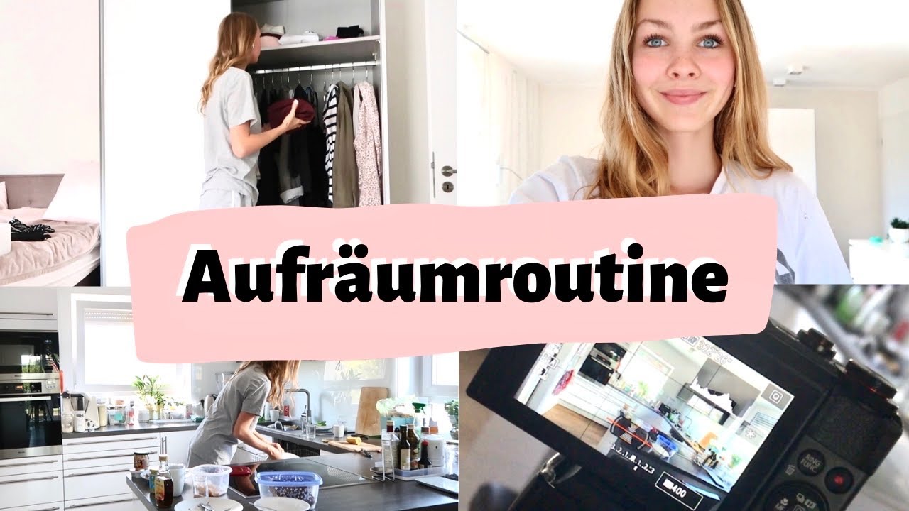 Aufräumroutine + Zuhause arbeiten & produktiv sein | Sommer Ferien Vlog und Alleine Zuhause