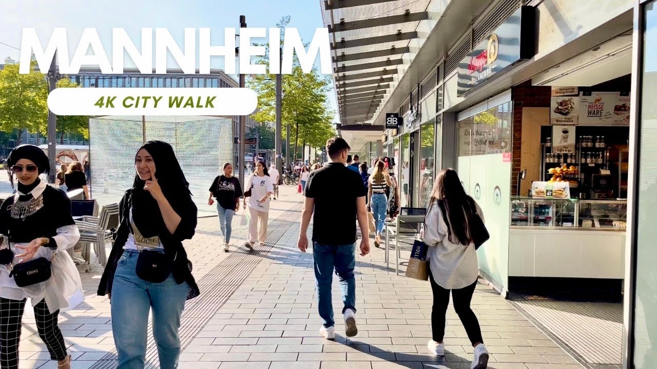 [4K] Mannheim City Center Walk 🇩🇪🚶