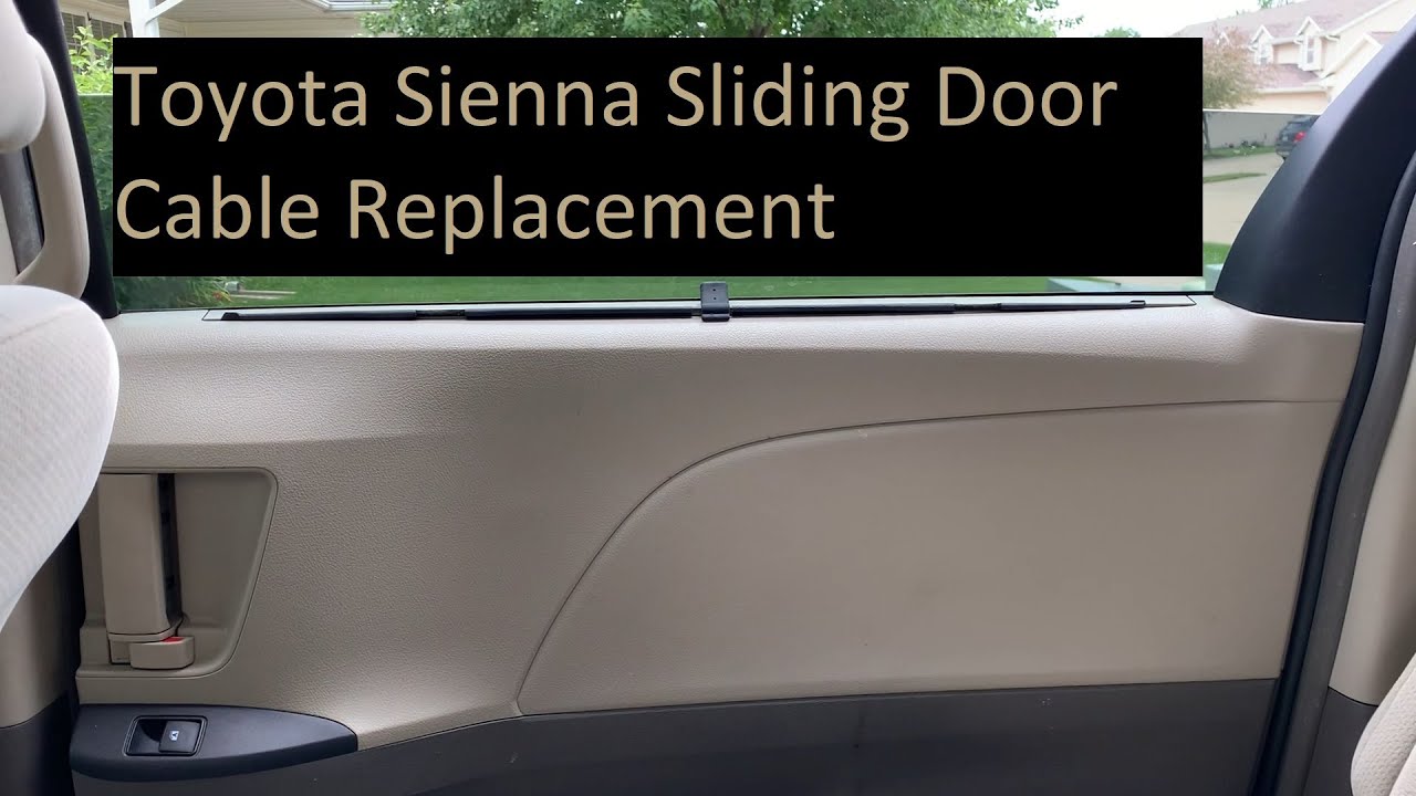 Замена троса раздвижной двери Toyota Sienna