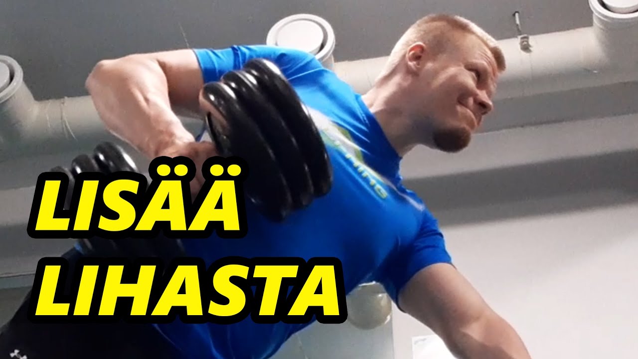 Lihasta kasvattava yl&auml;selk&auml;- ja hauistreeni kuntosalille