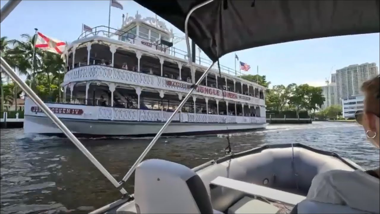 Saturn SD518 Inflatable Boat Trip down the New River, Fort Lauderdale