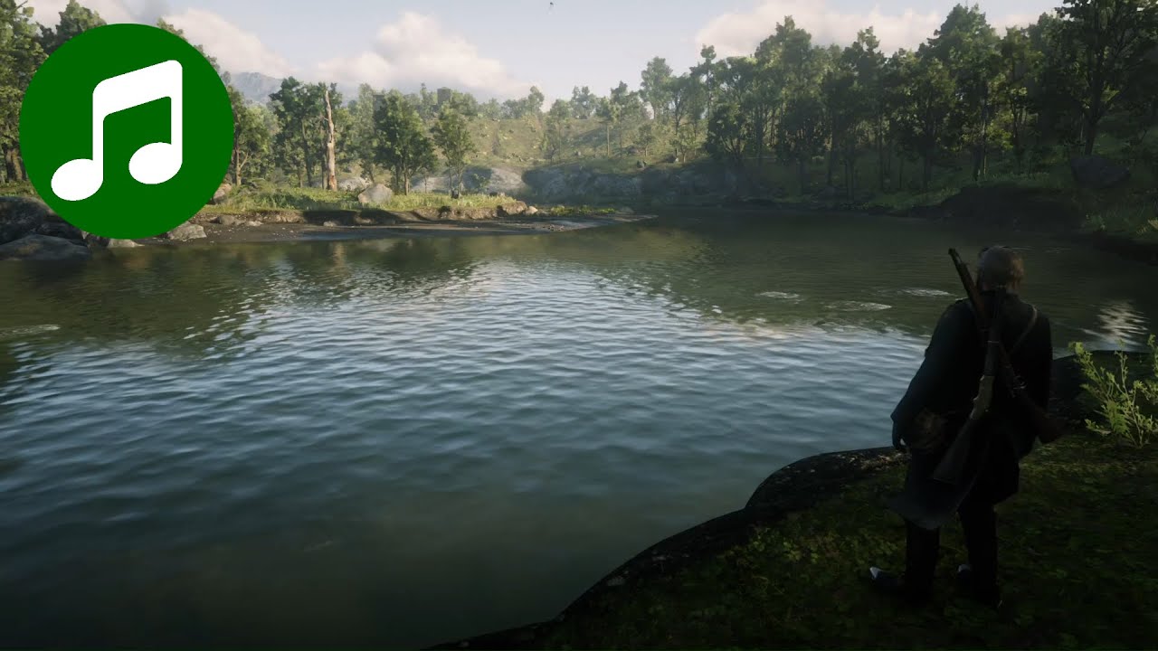 Relaxing RED DEAD REDEMPTION 2 Ambient Music & Ambience 🎵 Peaceful Lake (RDR2 Soundtrack | OST)